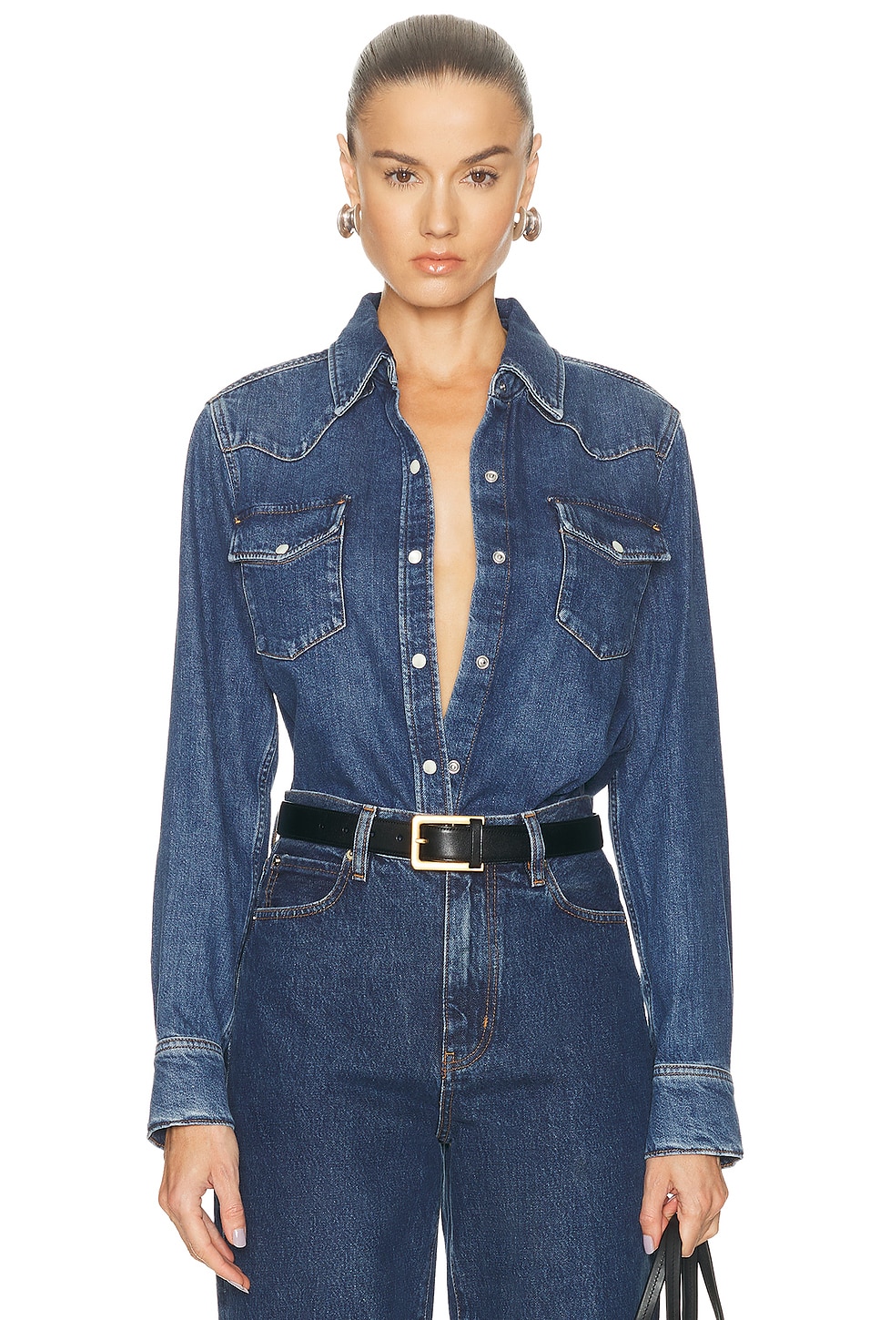 Image 1 of FRAME Classic Shirt in Morgan