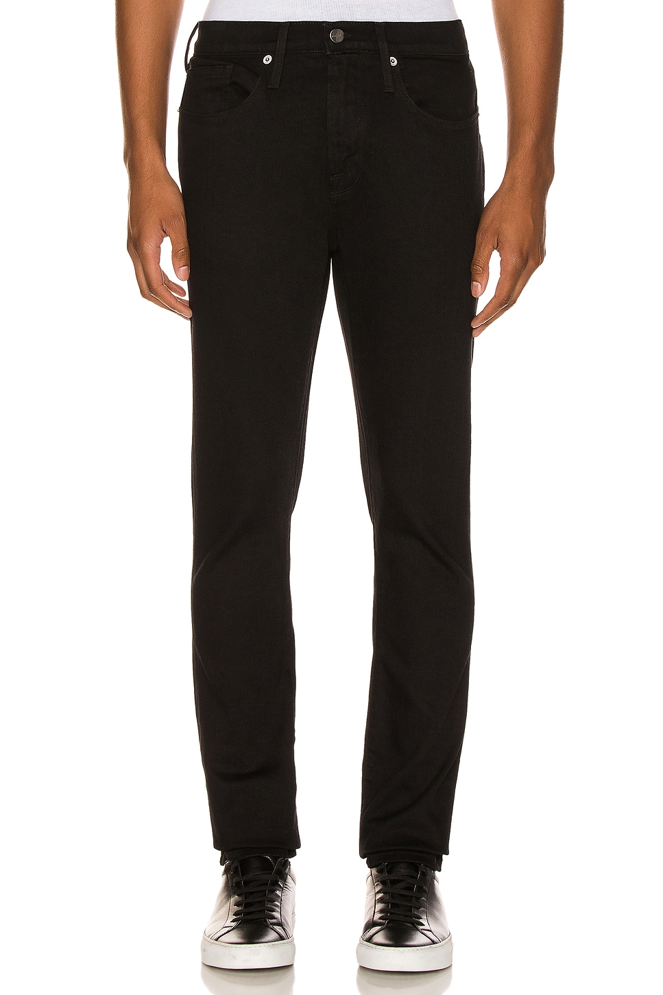 Image 1 of FRAME L'Homme Skinny Jeans in Noir