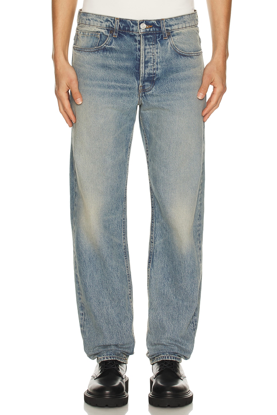 Image 1 of FRAME The Straight Jean in Kinetic