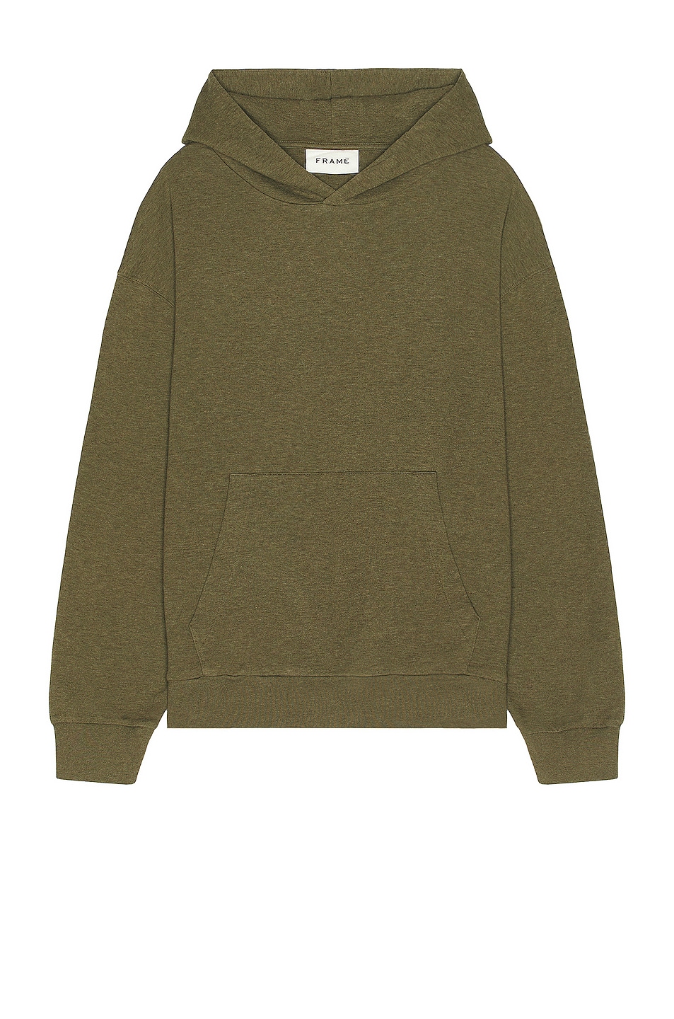 Image 1 of FRAME Duo Fold Hoodie in Army Green & Heather