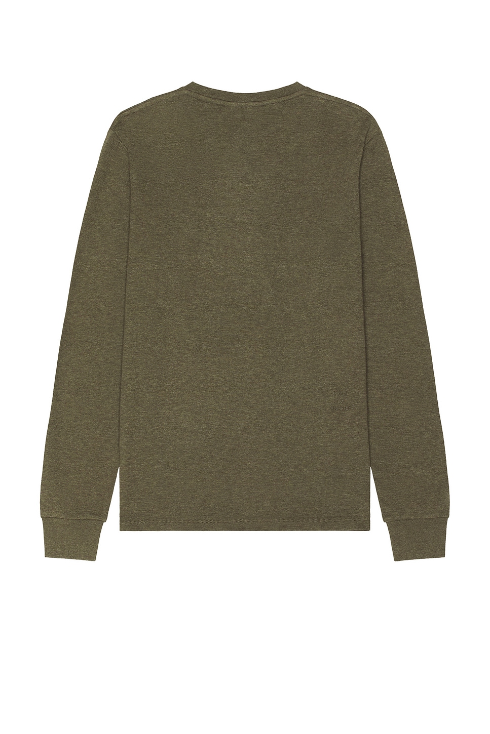 Shop Frame Duo Fold Crew Sweater In Heather Olive Green