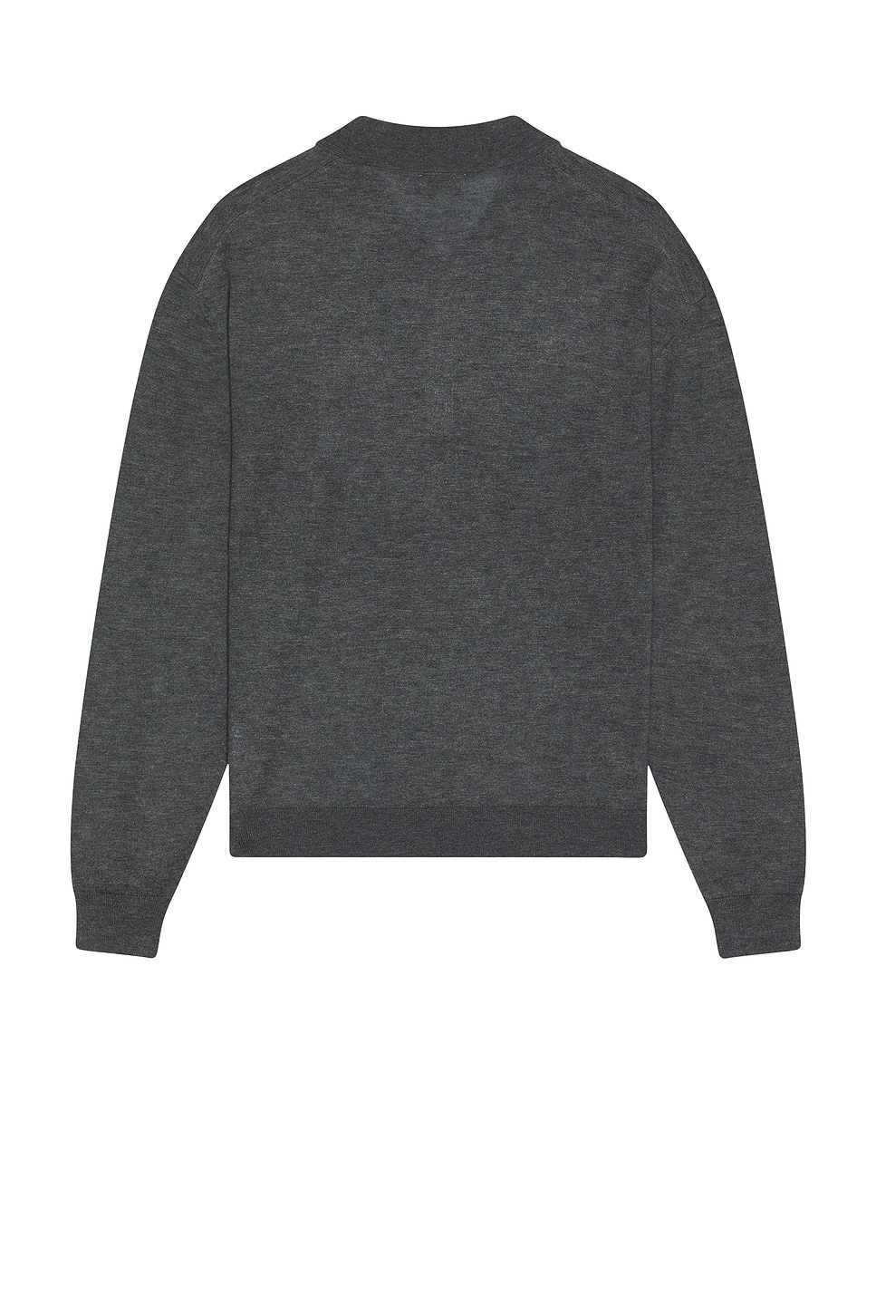 Frame Cashmere And Wool-blend Polo Shirt In Gray