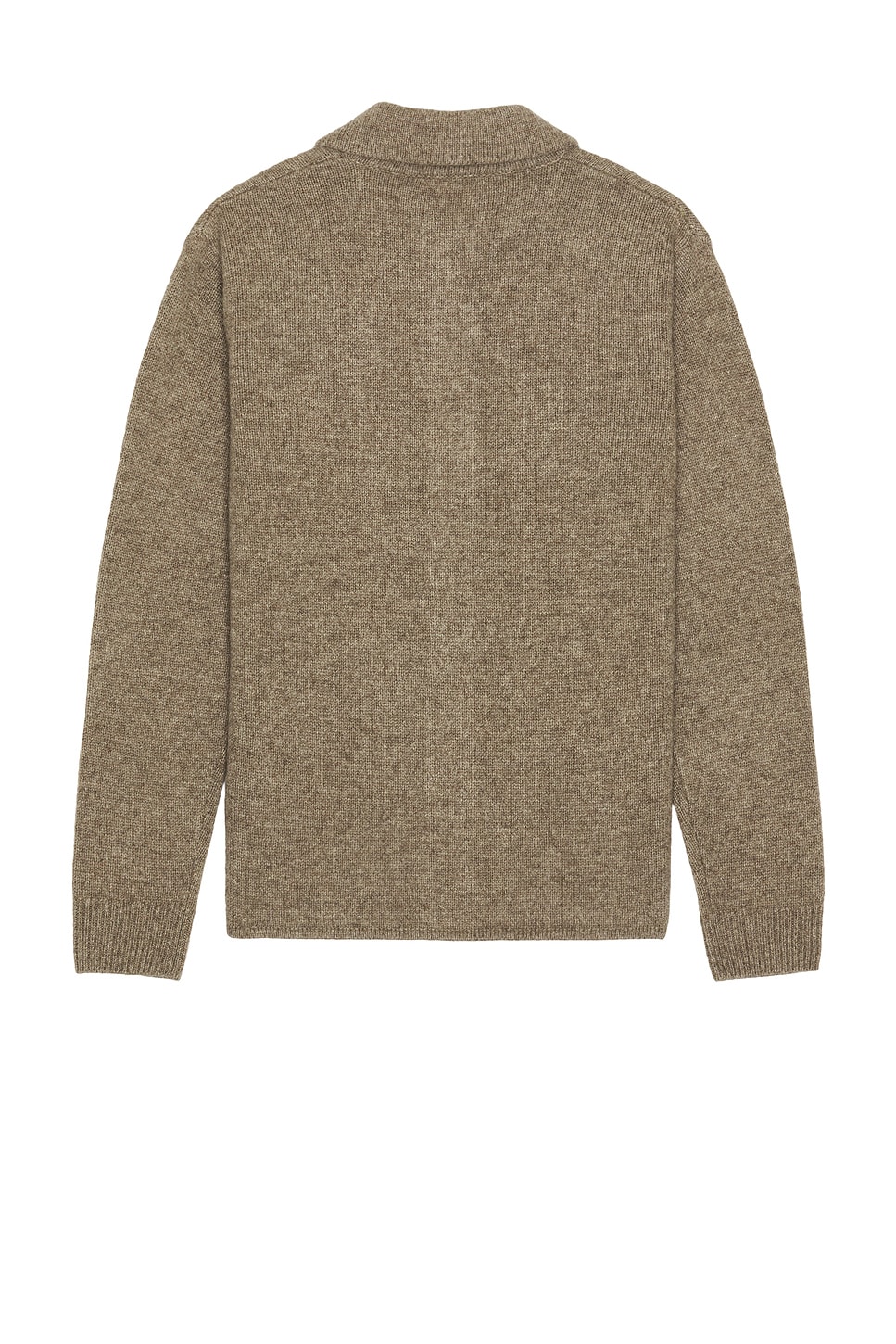 Frame Long Sleeve Shirt Sweater In Brown
