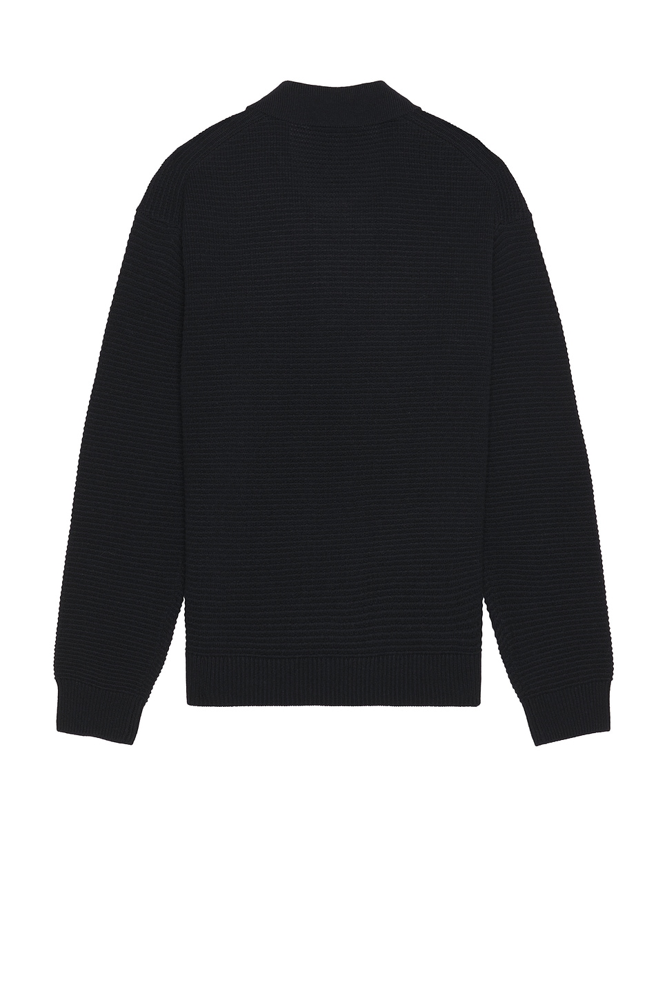 Frame Textured Wool Cashmere Sweater In Black