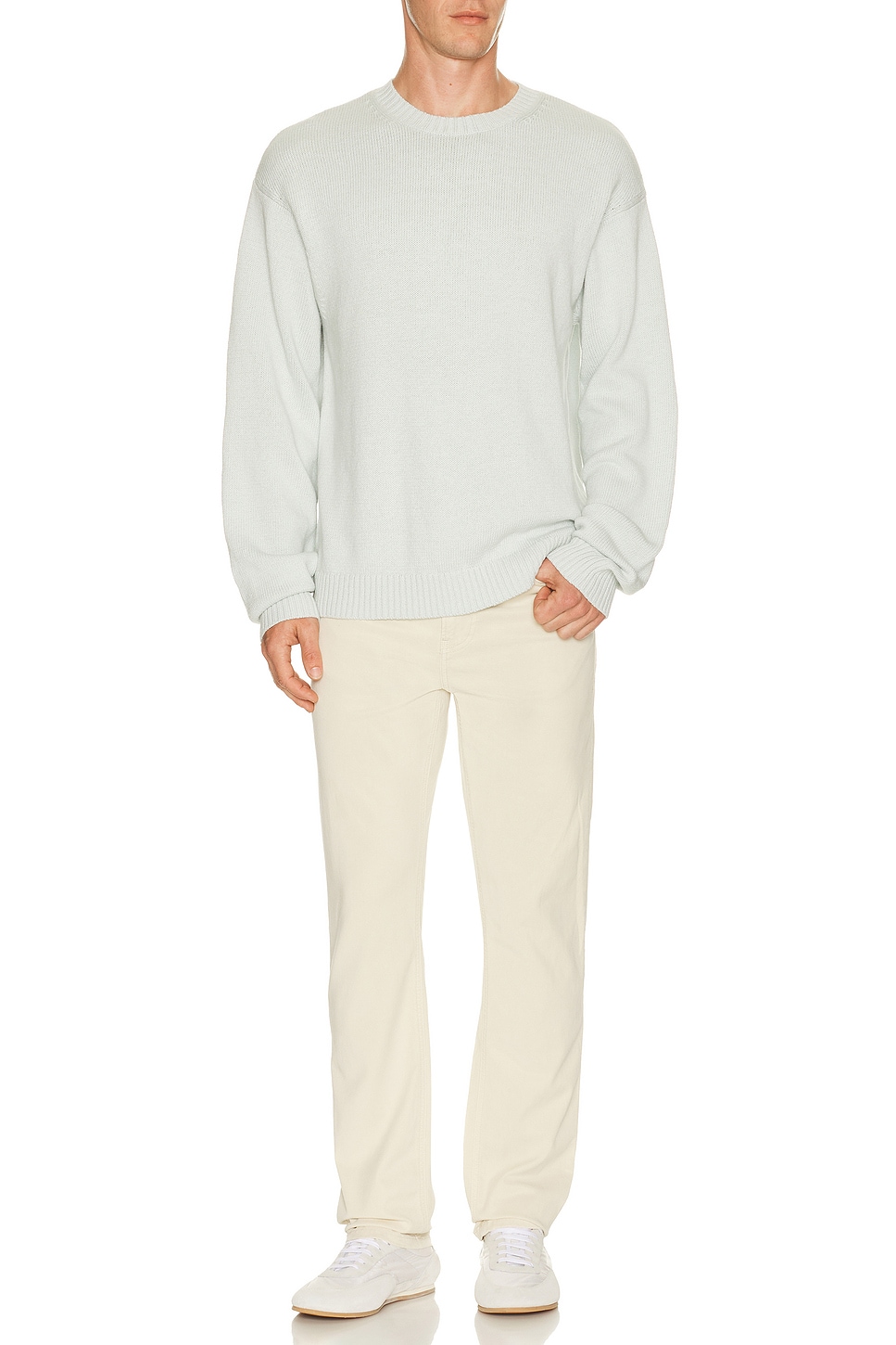 FRAME Cotton Silk Crewneck Sweater | Thumbnail 5