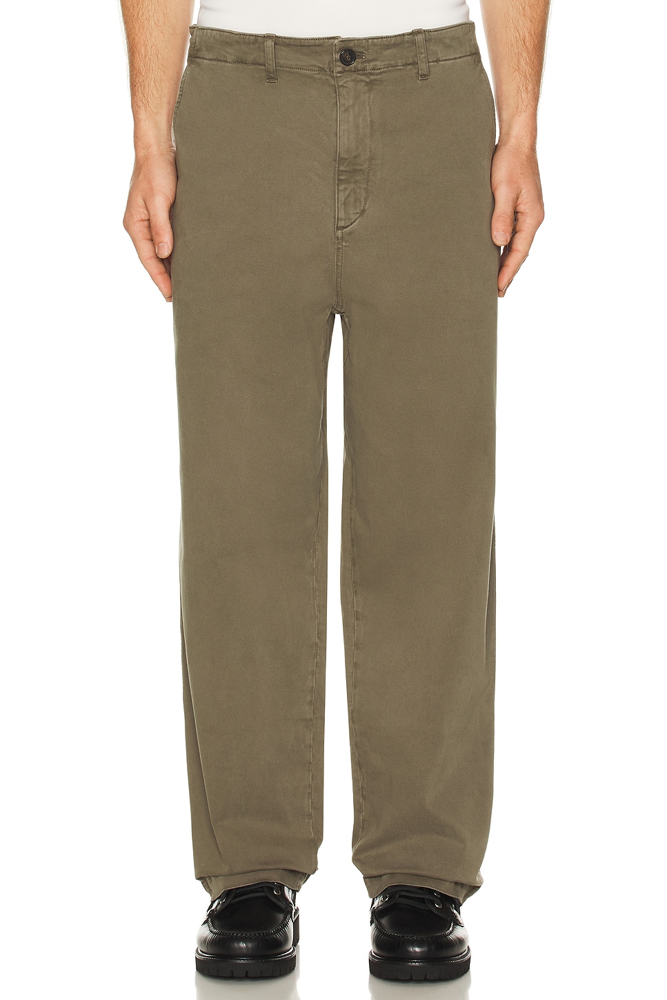 Image 1 of FRAME Cotton Chino Pants in Smokey Green