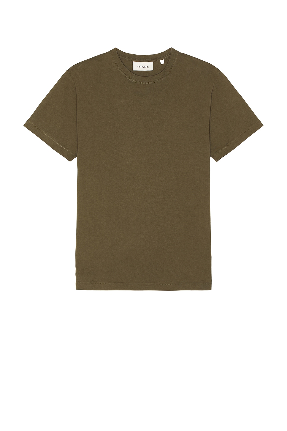 Image 1 of FRAME Logo Tee in Dark Olive