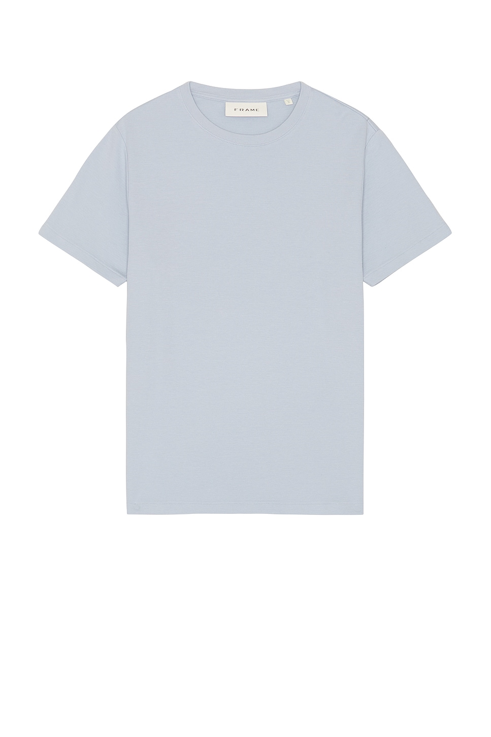 Shop Frame Duo Fold Short Sleeve Tee In Soft Blue