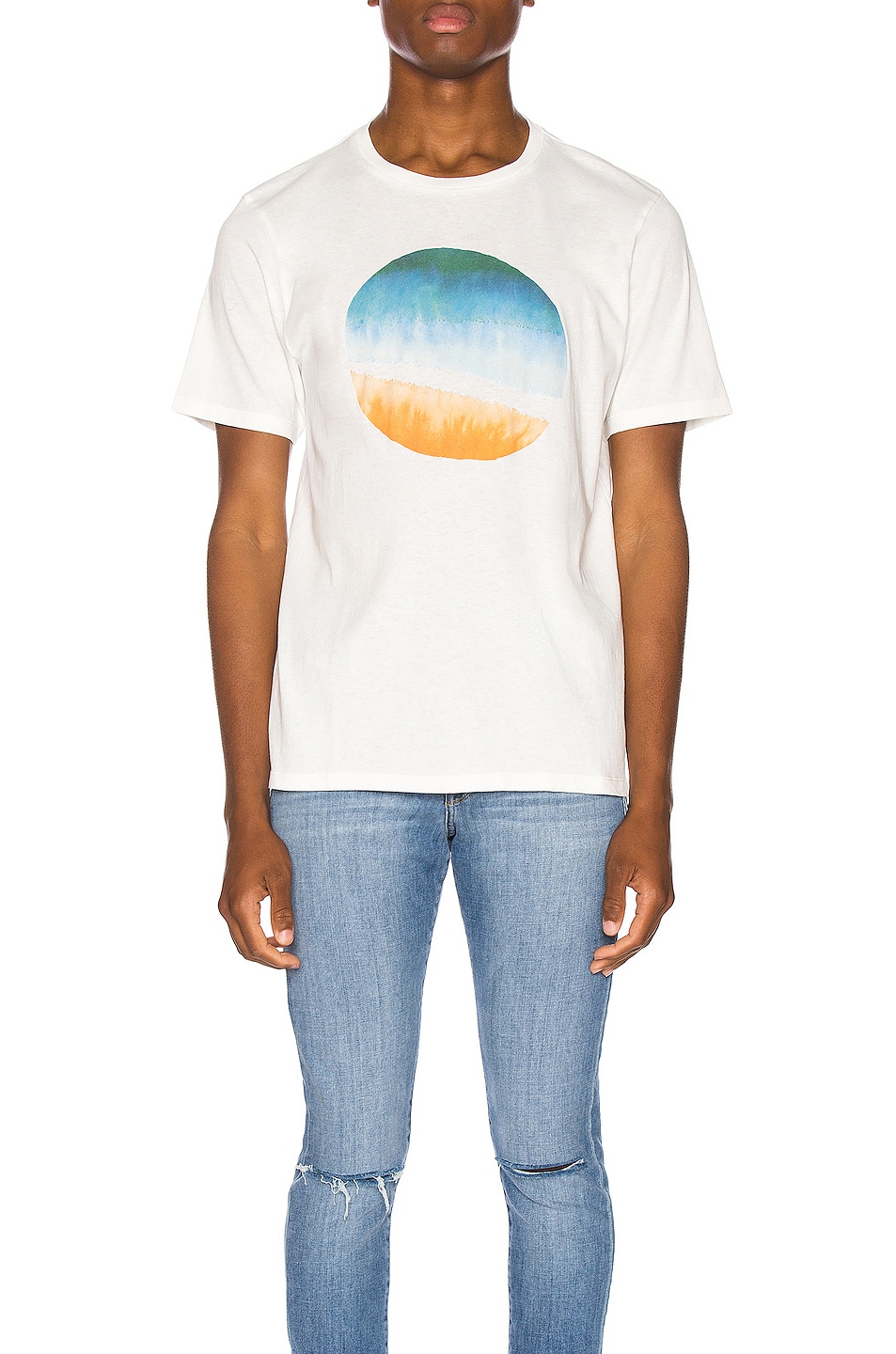 Image 1 of FRAME Sunset Tee in Vintage White