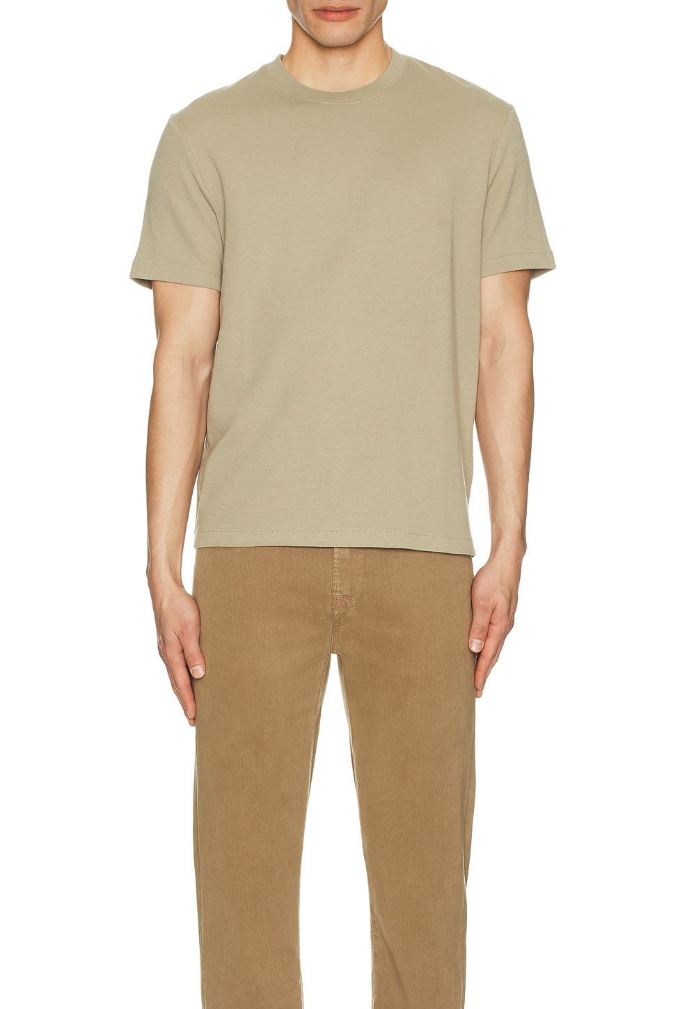 Image 1 of FRAME Duo Fold Tee in Dusty Sage