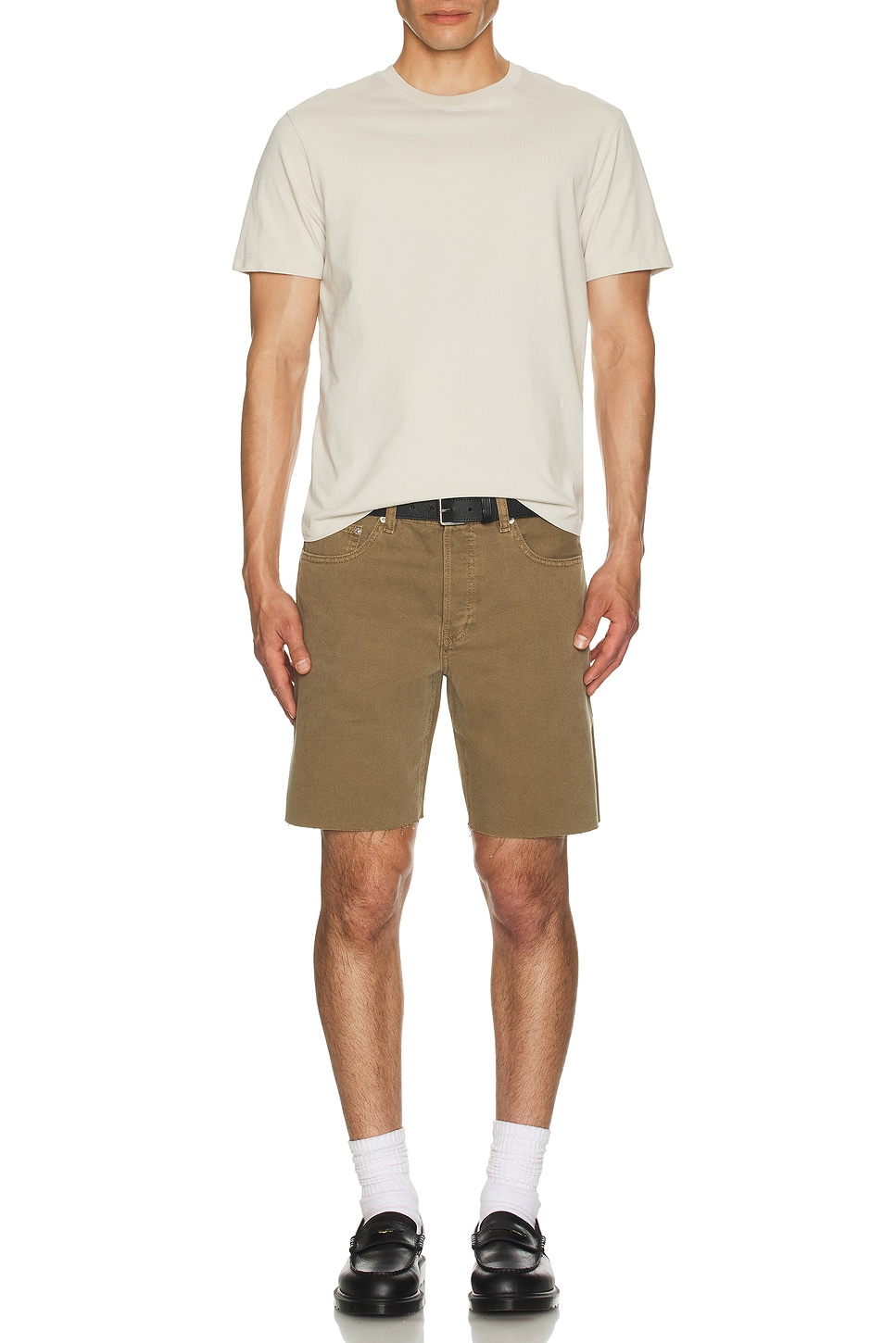 Image 1 of FRAME Frame Logo Tee in Stone Beige