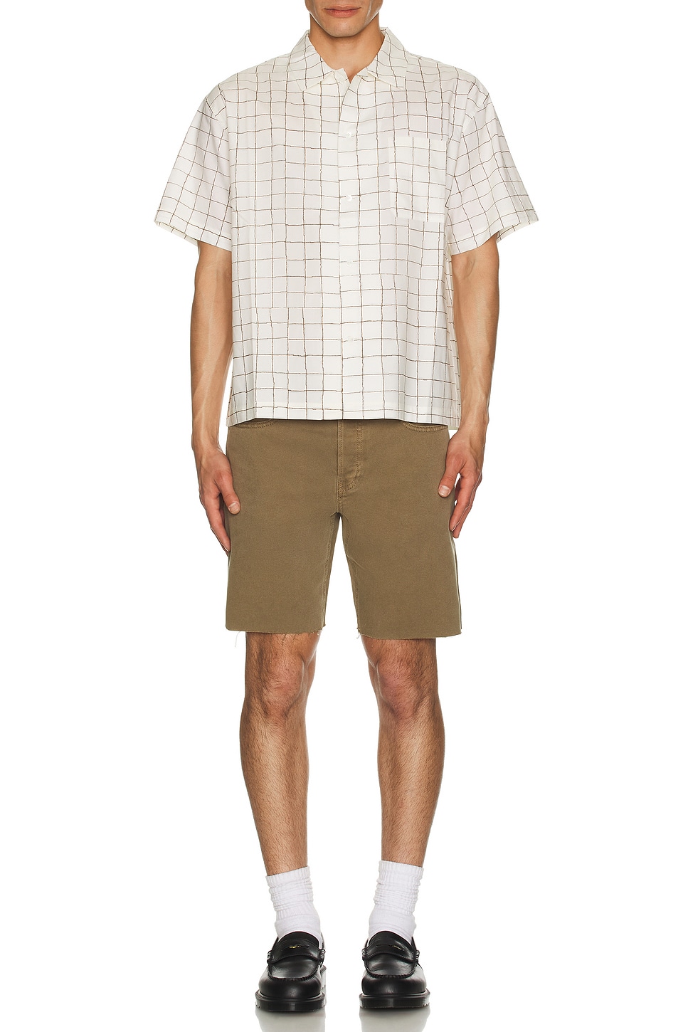 Image 1 of FRAME Vintage Print Shirt in Cream Multi
