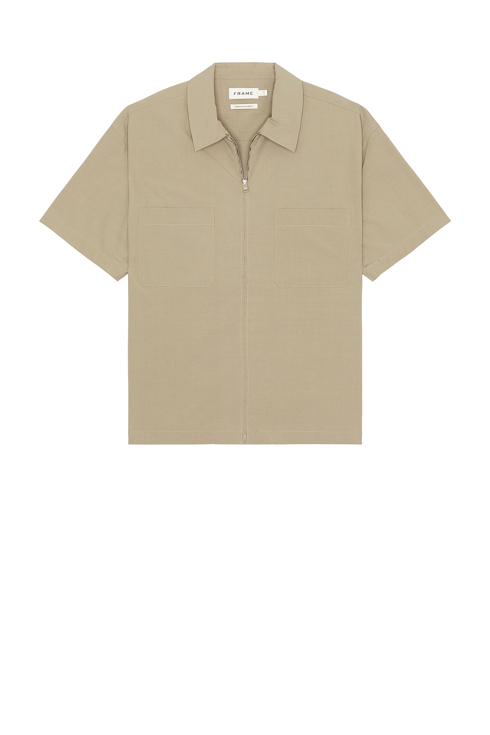 Frame Light Poplin Zip Shirt