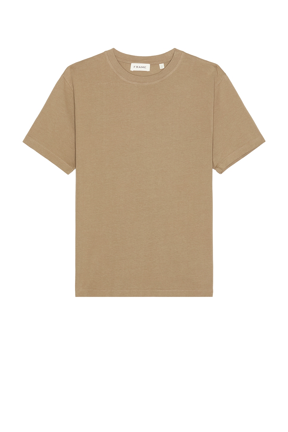 Image 1 of FRAME Logo Tee in Latte Brown