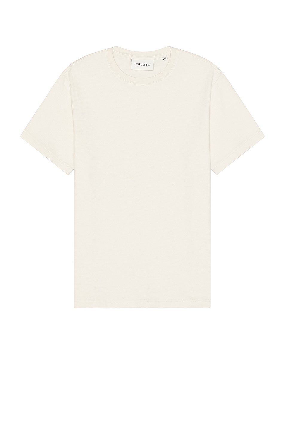 Image 1 of FRAME Duo Fold Tee in White Sand