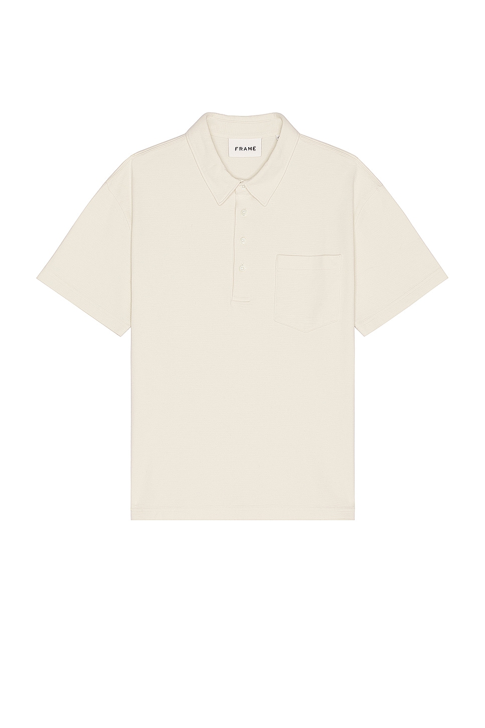 Image 1 of FRAME Duo Fold Polo in White Canvas