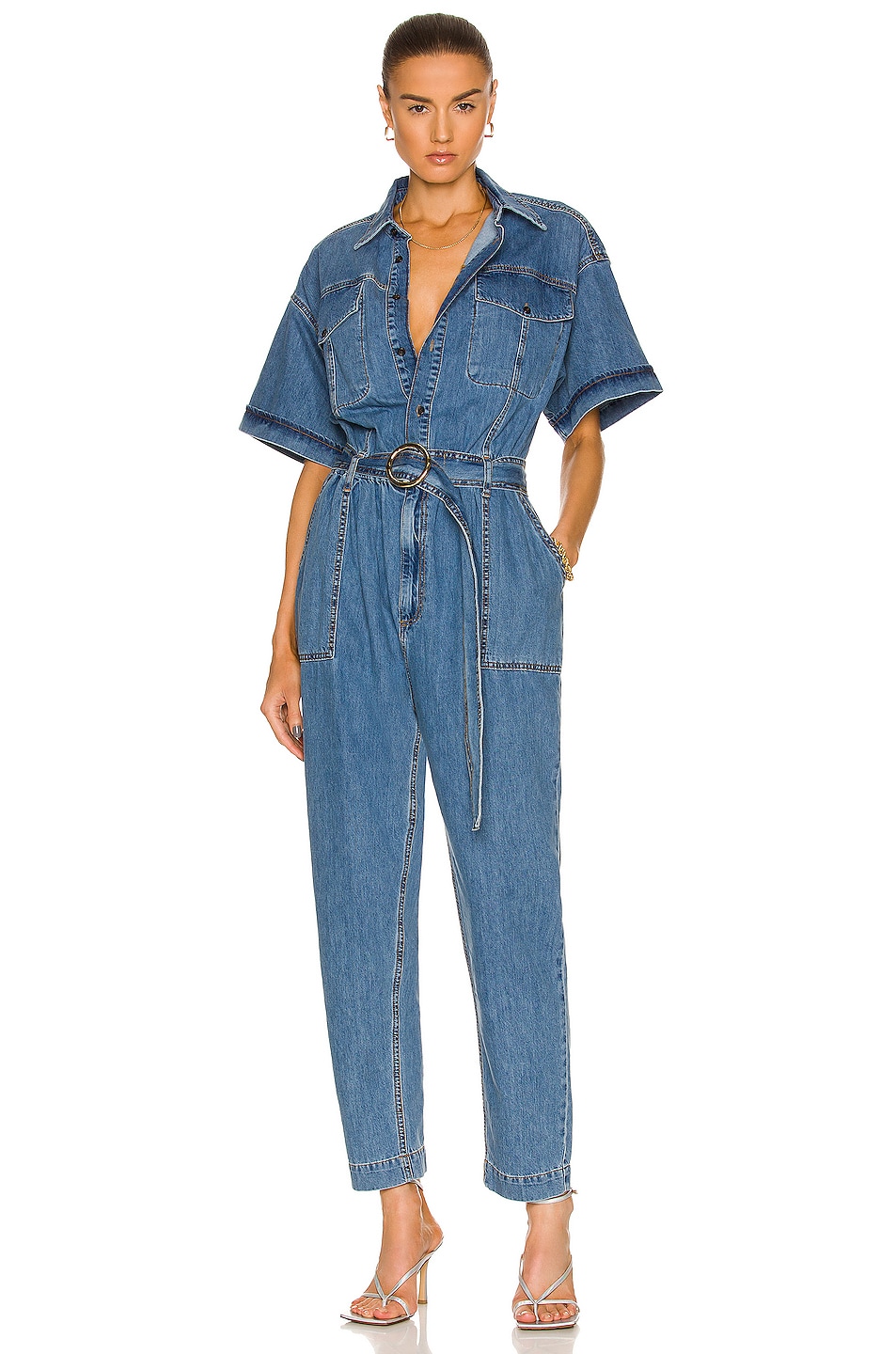 Image 1 of FRAME Arie Jumpsuit in Eugenia