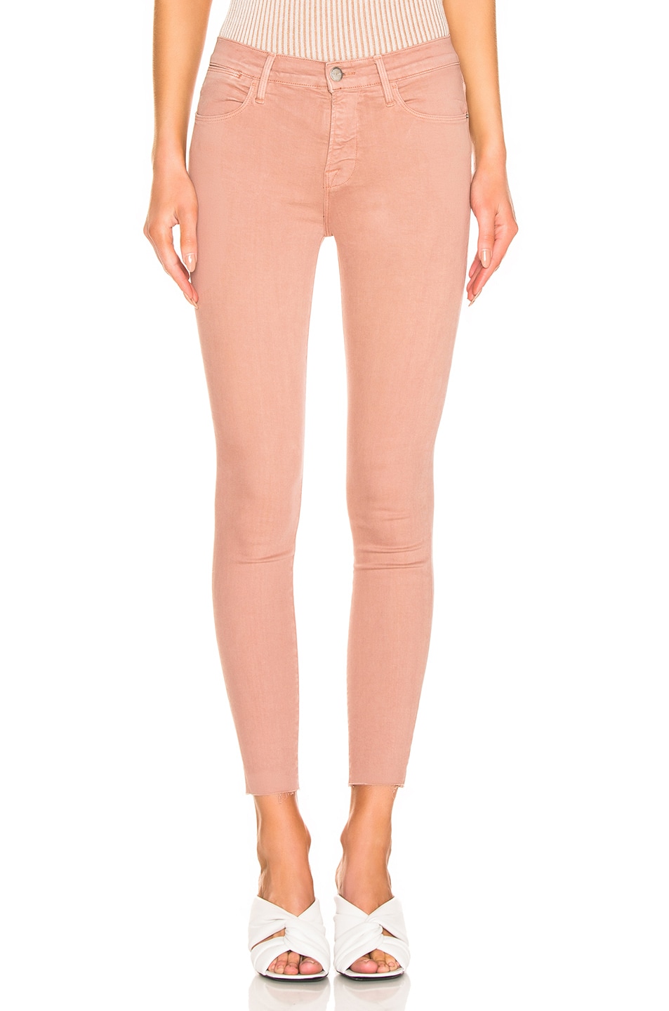 Image 1 of FRAME Le High Skinny in Dusty Rose