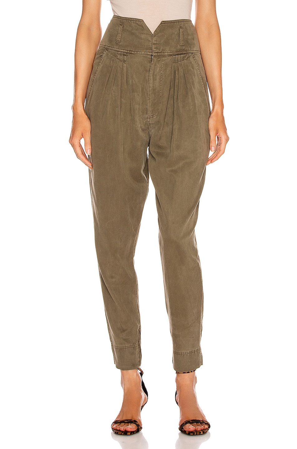 Image 1 of FRAME Harem Pant in Military