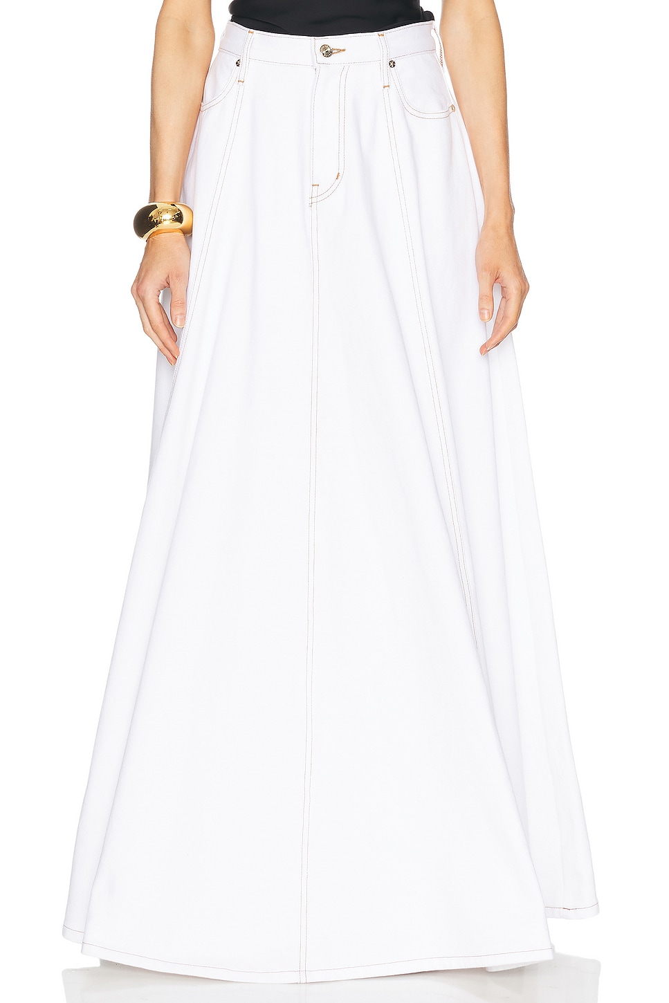 x Carolina Herrera Gown Skirt in White