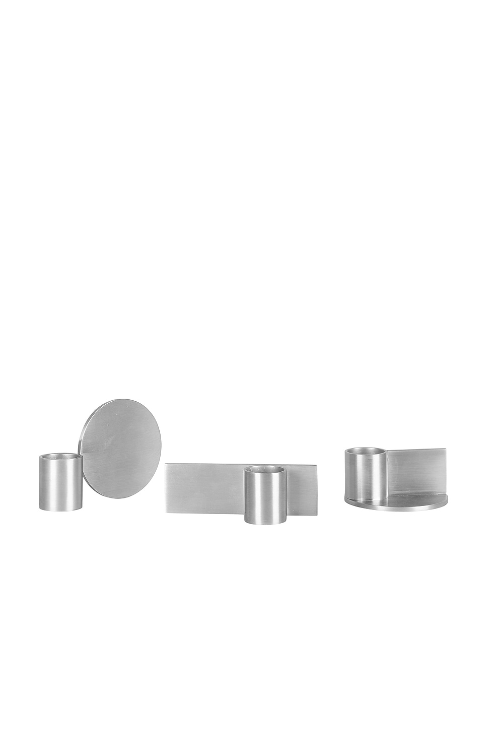 Image 1 of FRAMA Fundament Candle Holders Set Of Three in Stainless Steel