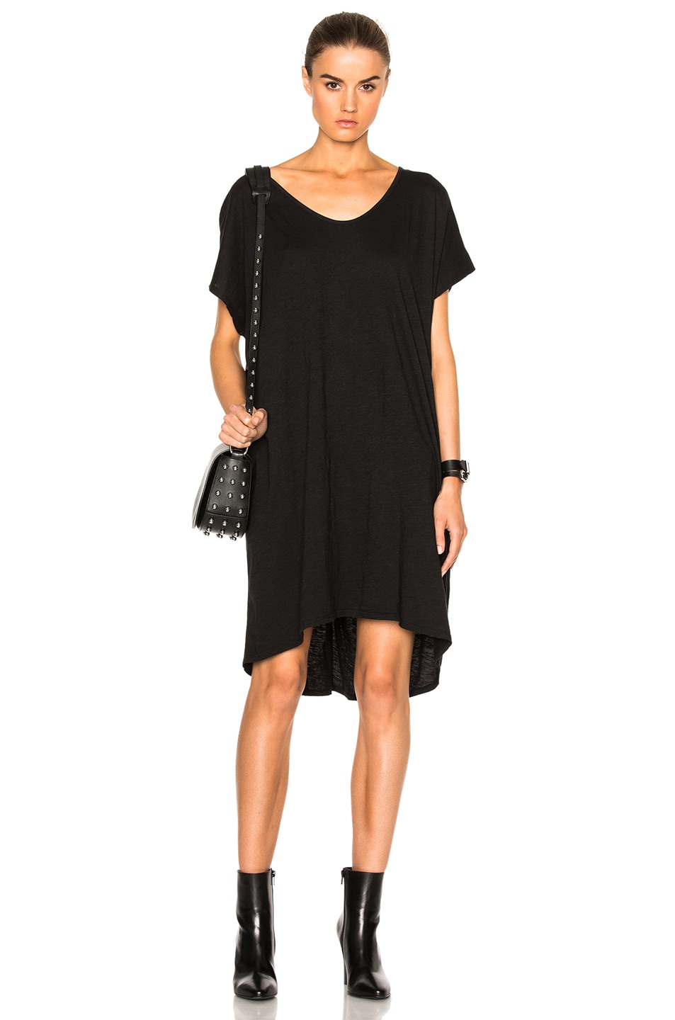 Image 1 of Fine by Superfine Spill Dress in Black