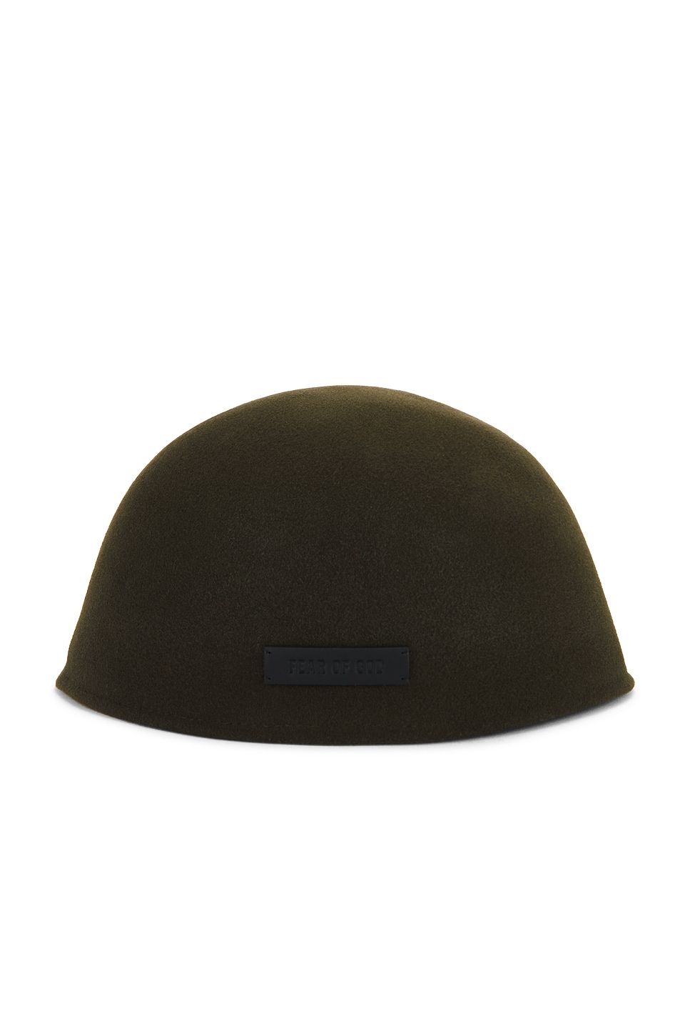 Fear Of God Felted Cap In Green