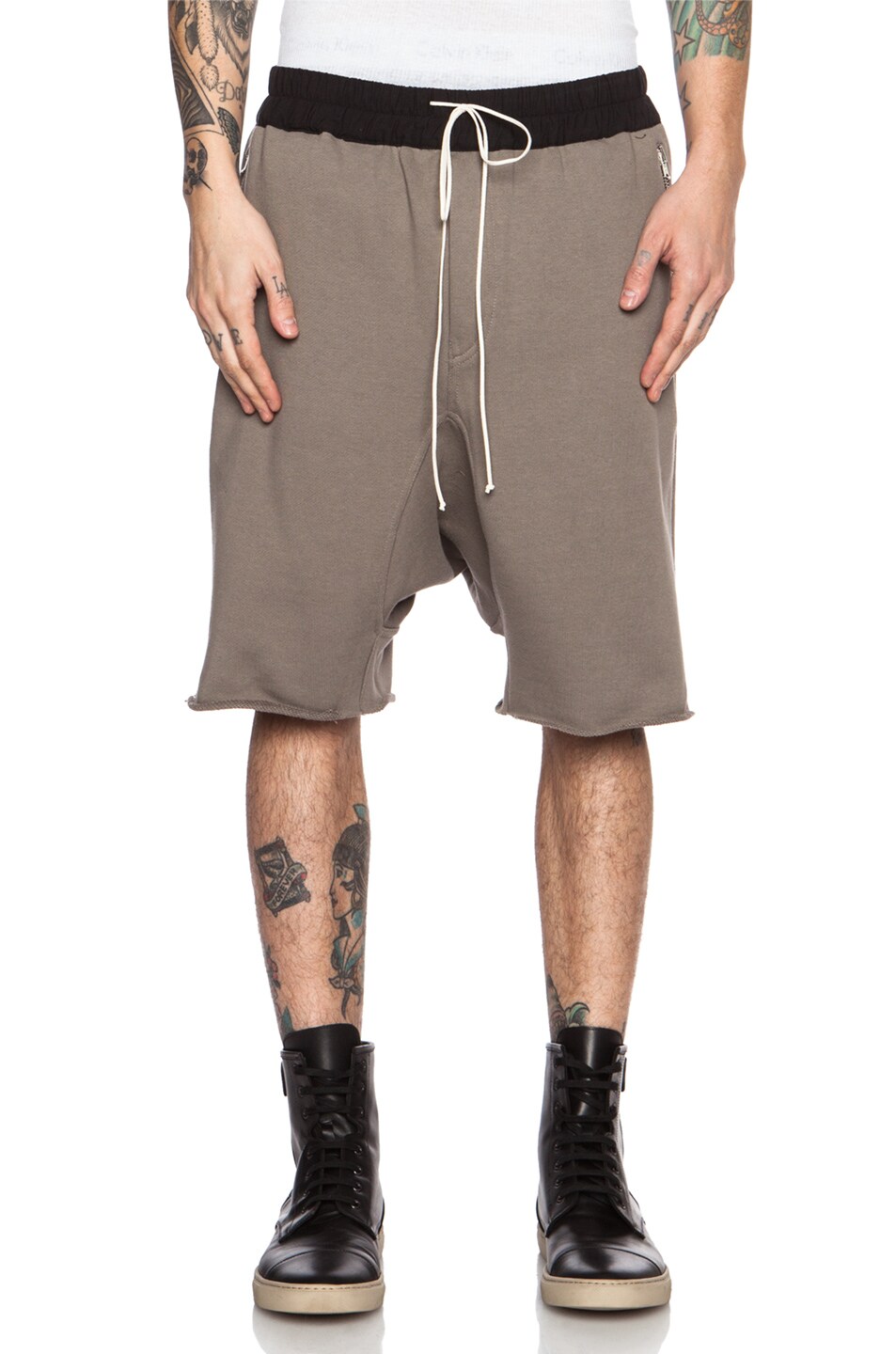 Image 1 of Fear of God Drop Crotch Cotton Short in Grey