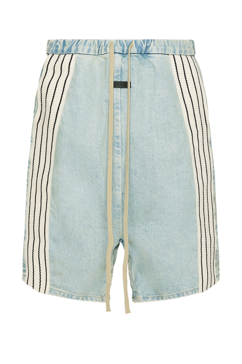 Denim Stripe Shorts in Blue