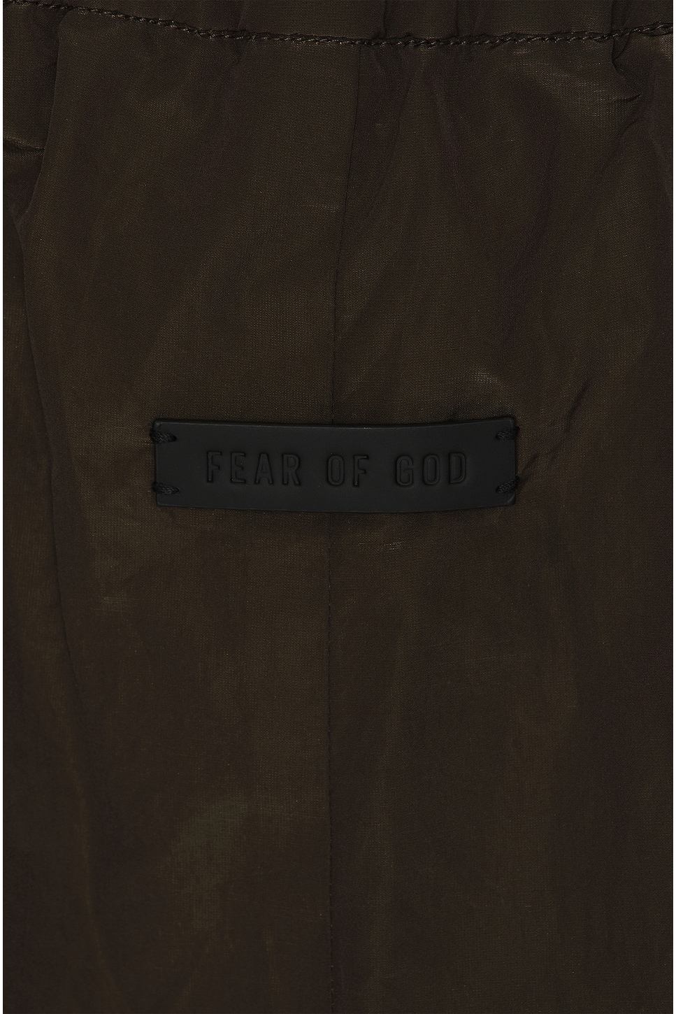 Wrinkled Polyester Running Short - Thumbnail 5