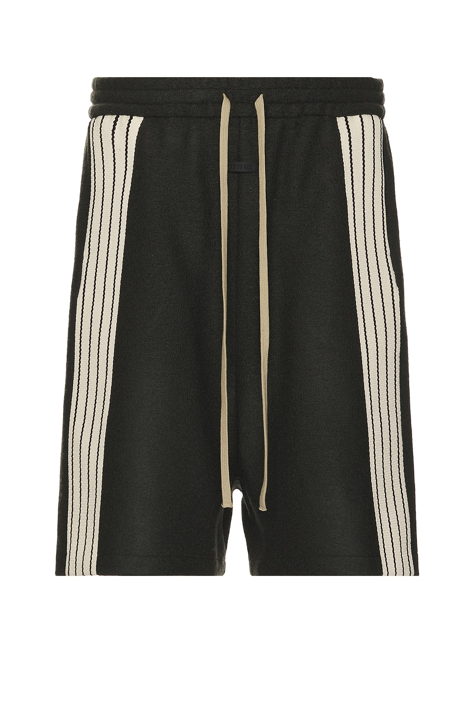 Image 1 of Fear of God Coated Wool Side Stripe Relaxed Short in Forest