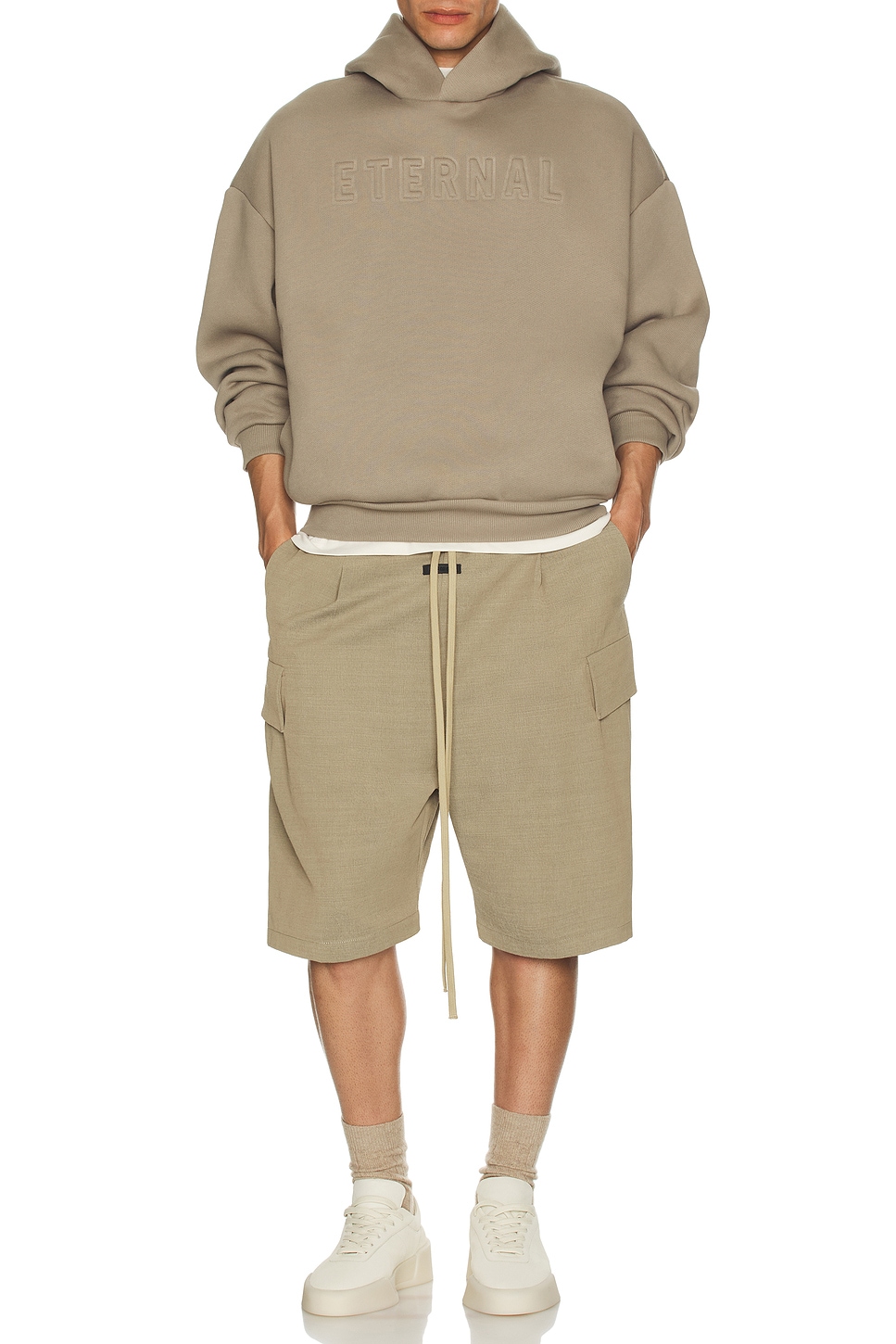 Image 1 of Fear of God Cargo Short in Melange Beige
