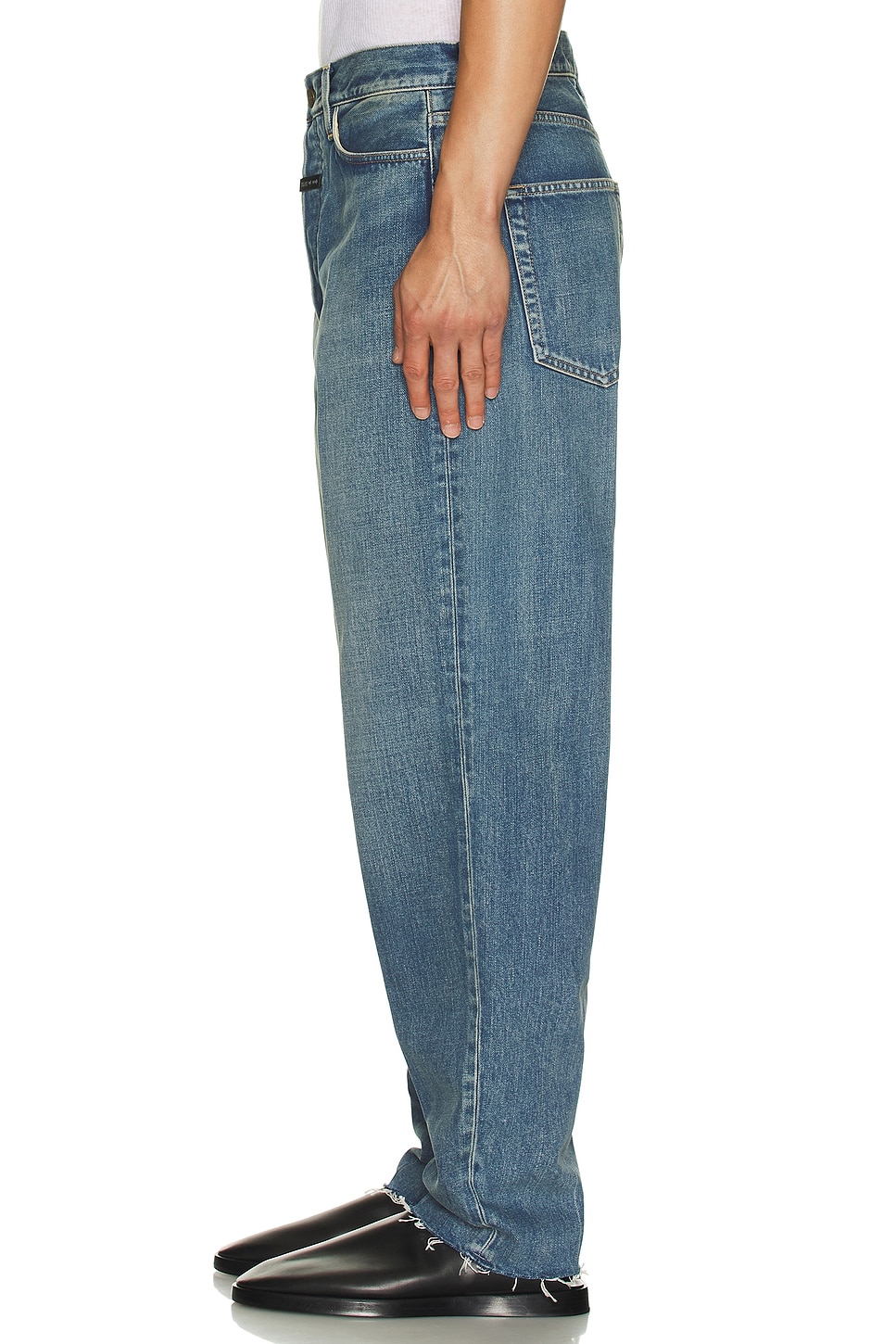 Image 5 of Fear of God Relaxed 5 Pocket Jeans in Medium Indigo