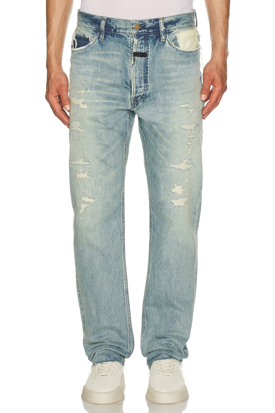 5 Pocket Straight Leg Jeans - Thumbnail 4