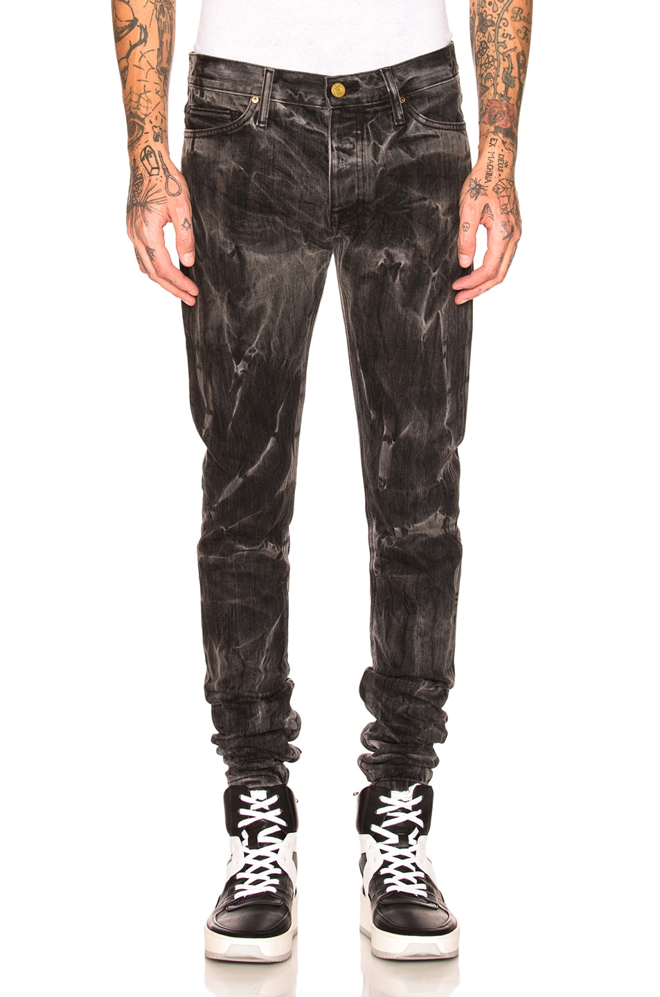Image 1 of Fear of God Selvedge Denim Holy Water Jeans in Black