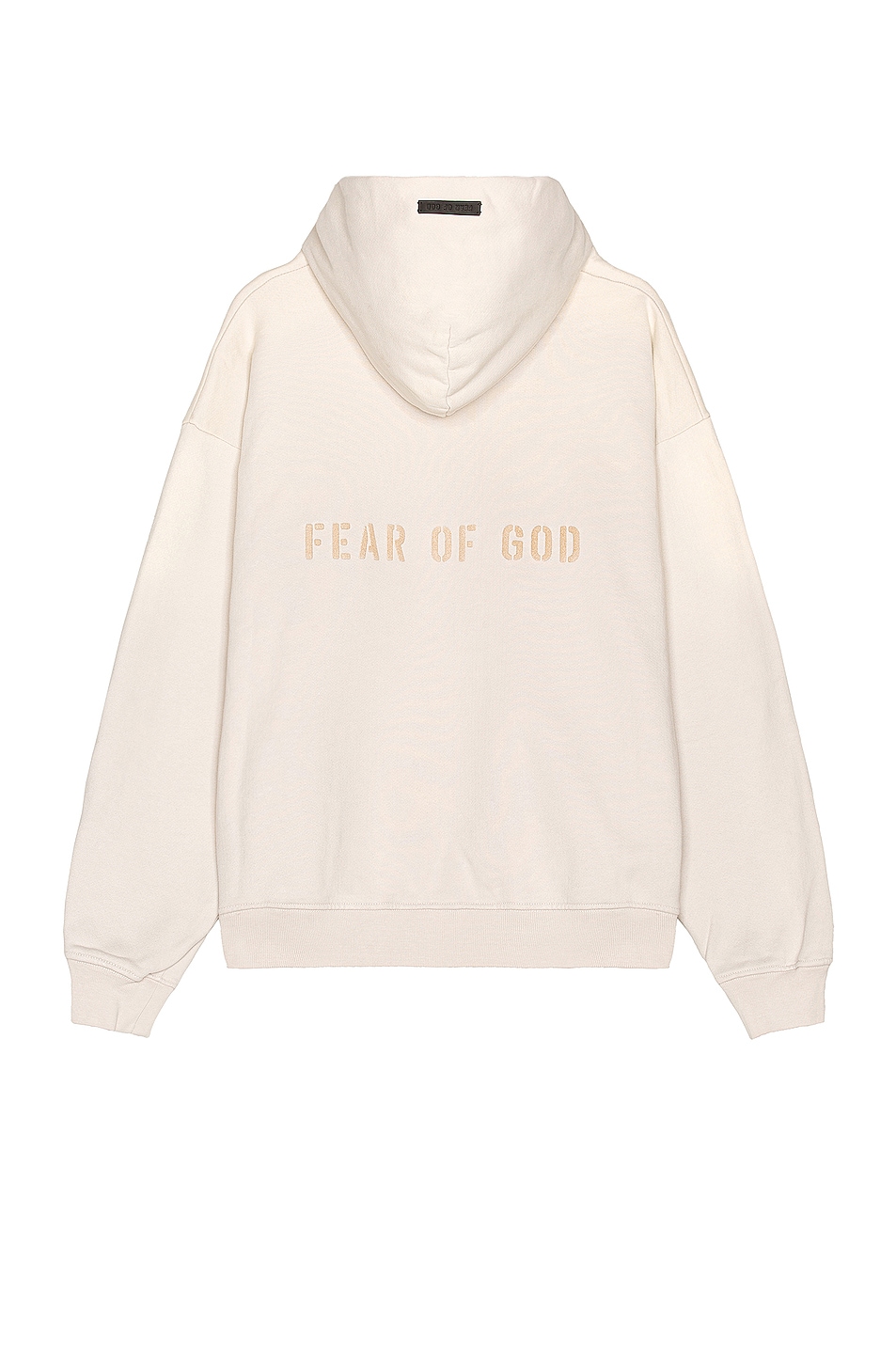 Image 1 of Fear of God FG Hoodie in Vintage Concrete White