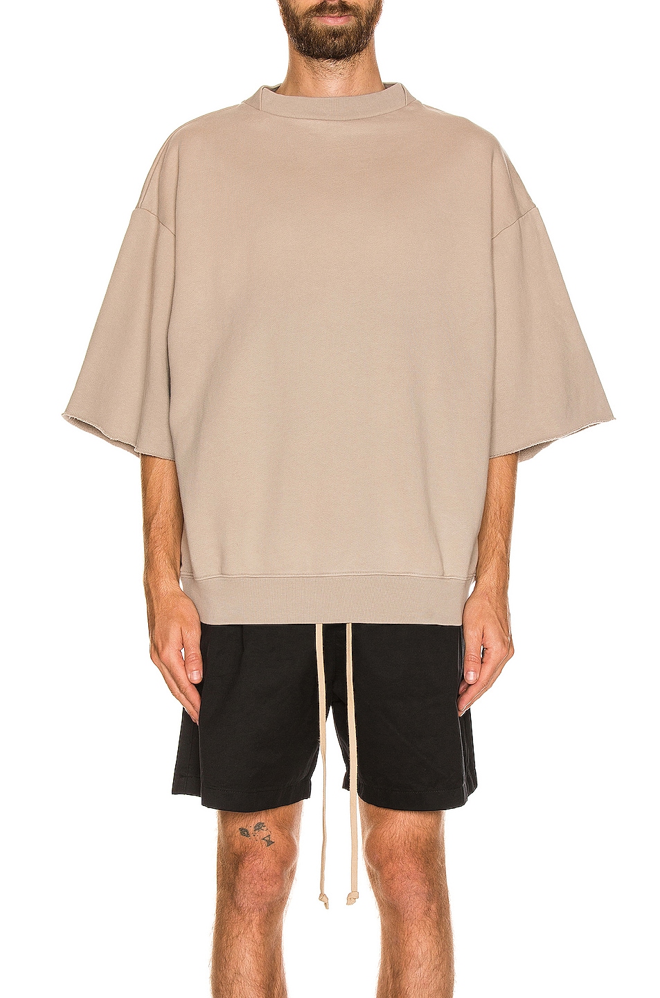 fear of god grays 3 4 sleeve sweatshirt