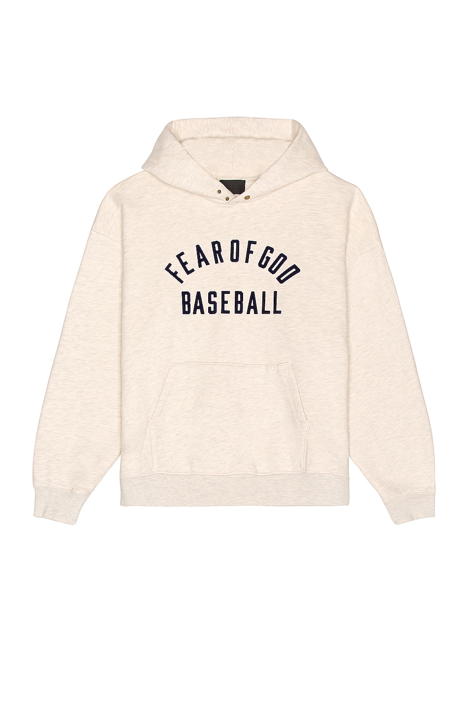 Image 1 of Fear of God Baseball Hoodie in Cream Heather