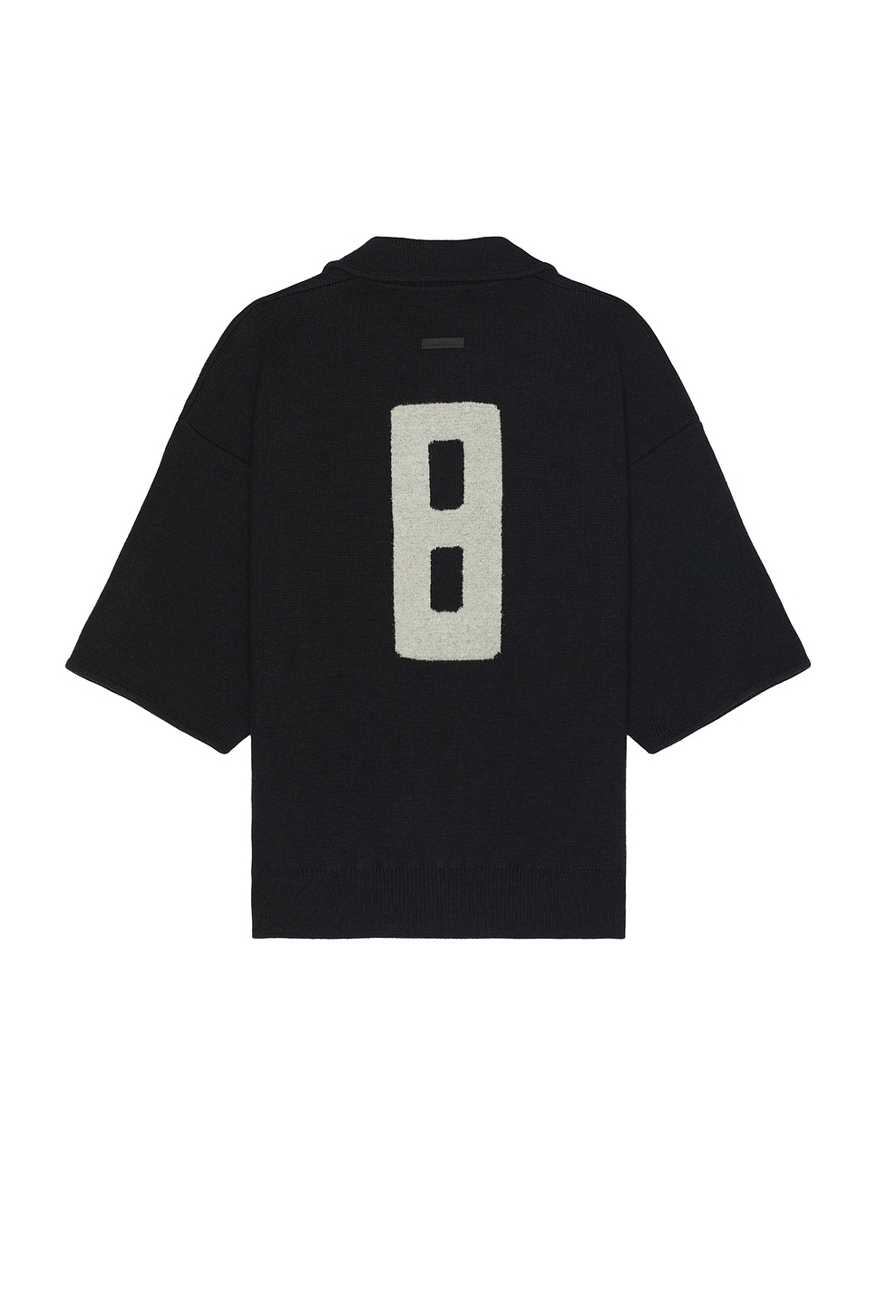 Image 1 of Fear of God Wool Cashmere Blend Polo Sweater in Melange Black