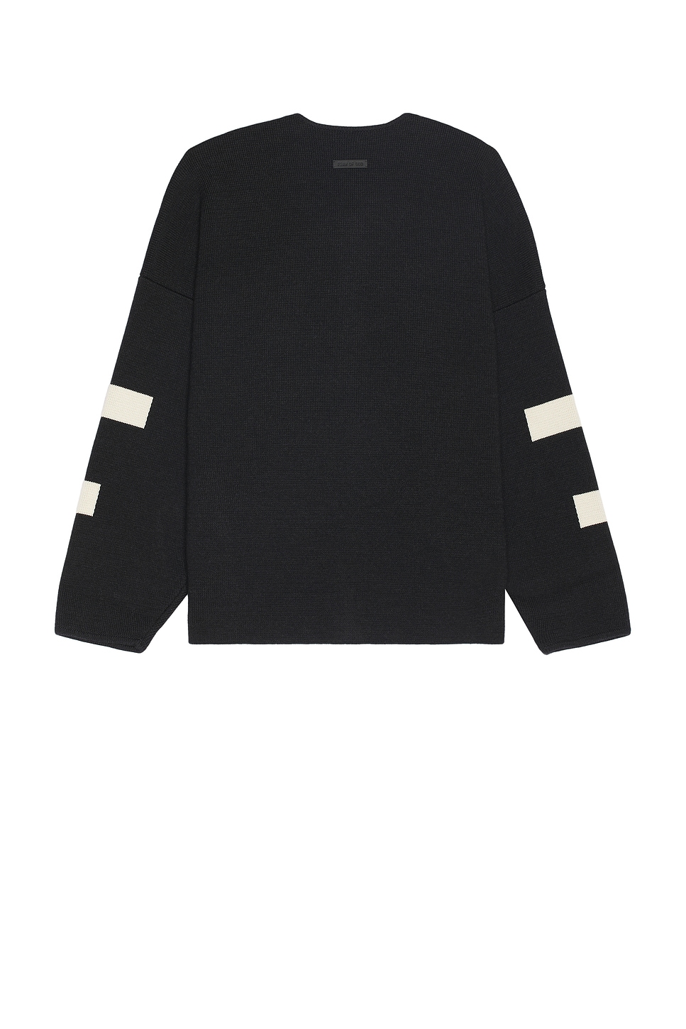 Shop Fear Of God Merino Wool Full Zip Sweater In Melange Black