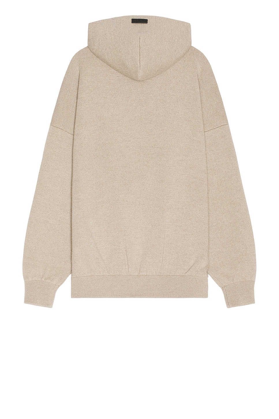 Fear Of God Virgin Wool Hooded Knit Sweater In Beige