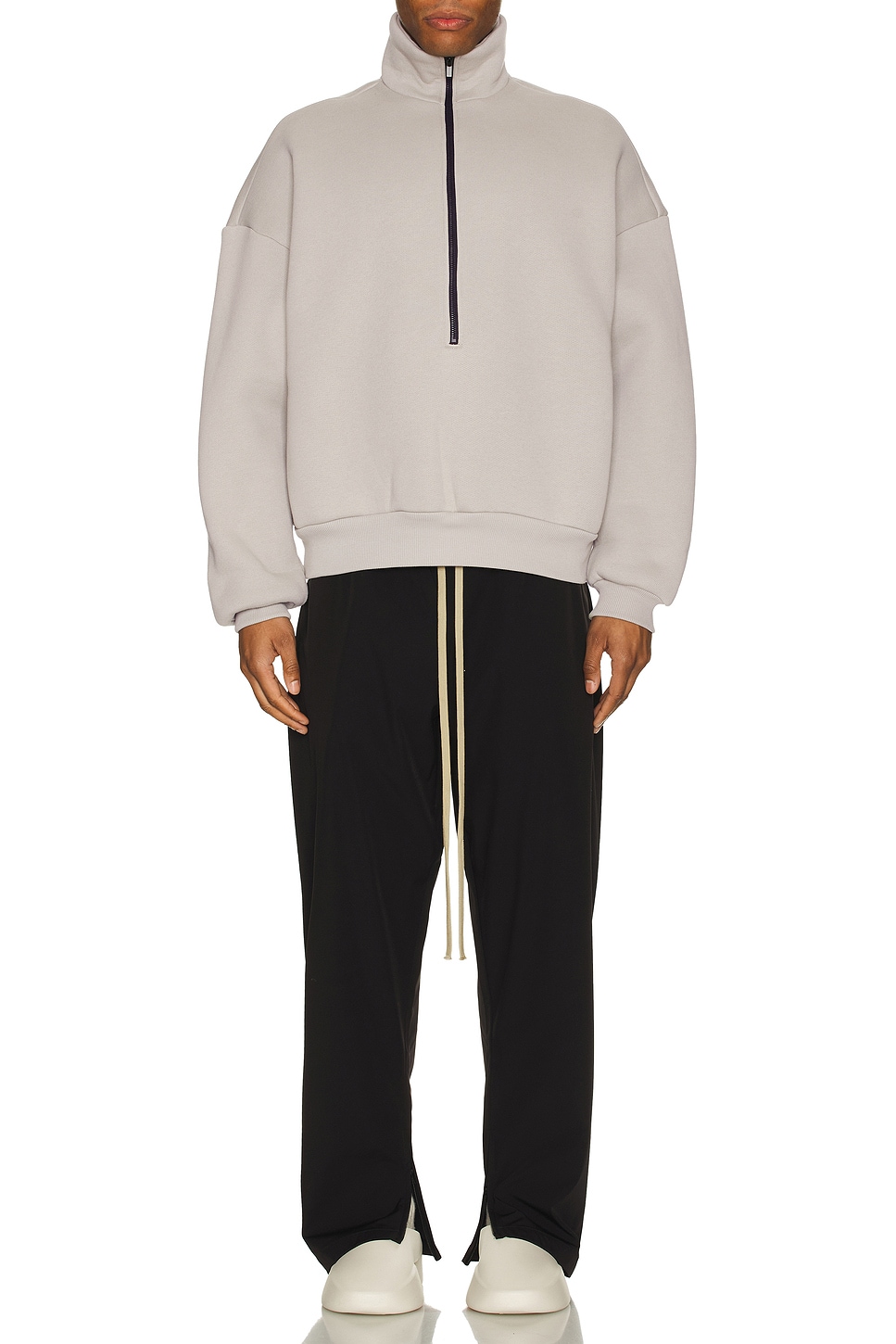 Image 1 of Fear of God Fleece Half Zip Mockneck in Paris Sky