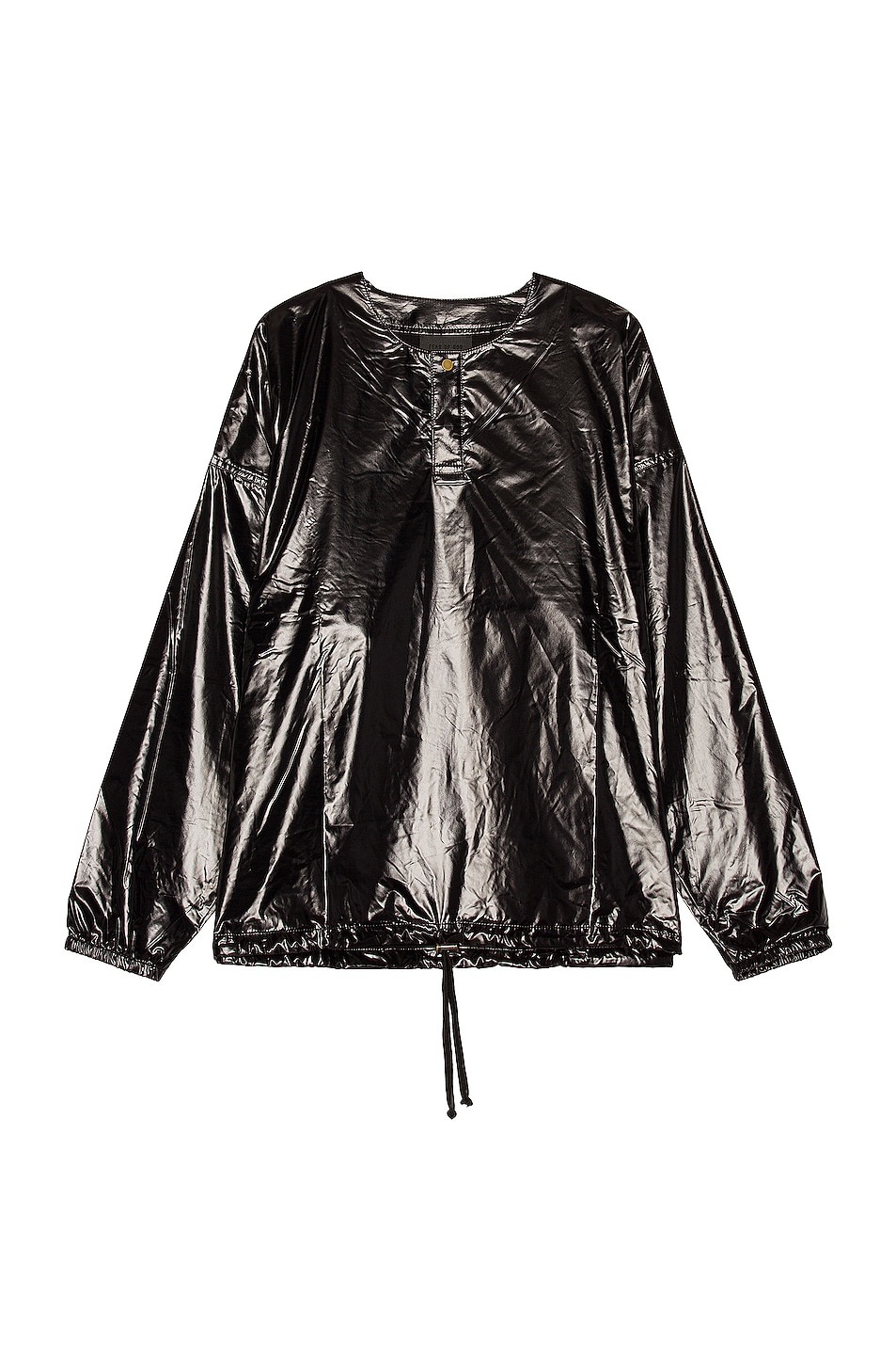 Image 1 of Fear of God Patent Batting Practice Jacket in Black