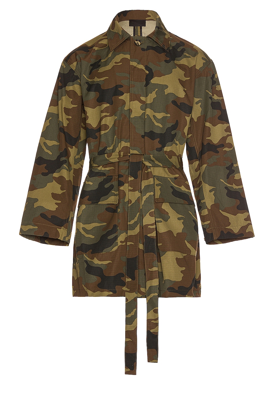 Image 1 of Fear of God Camo Military Coat in Camo