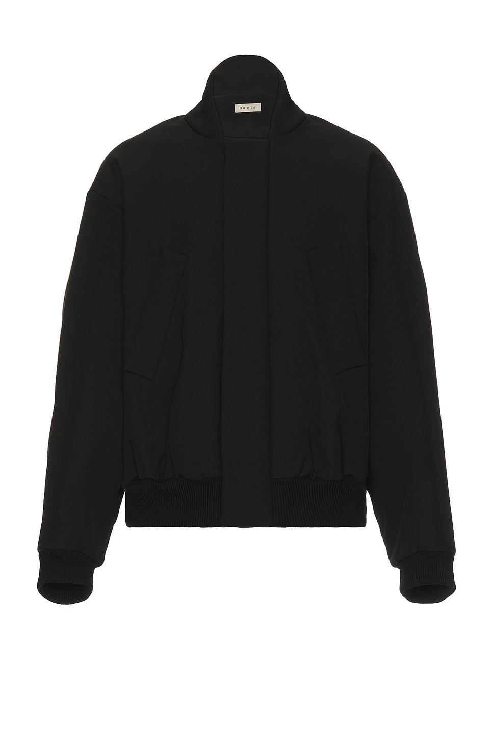 Image 1 of Fear of God Wool Cotton Bomber in Black