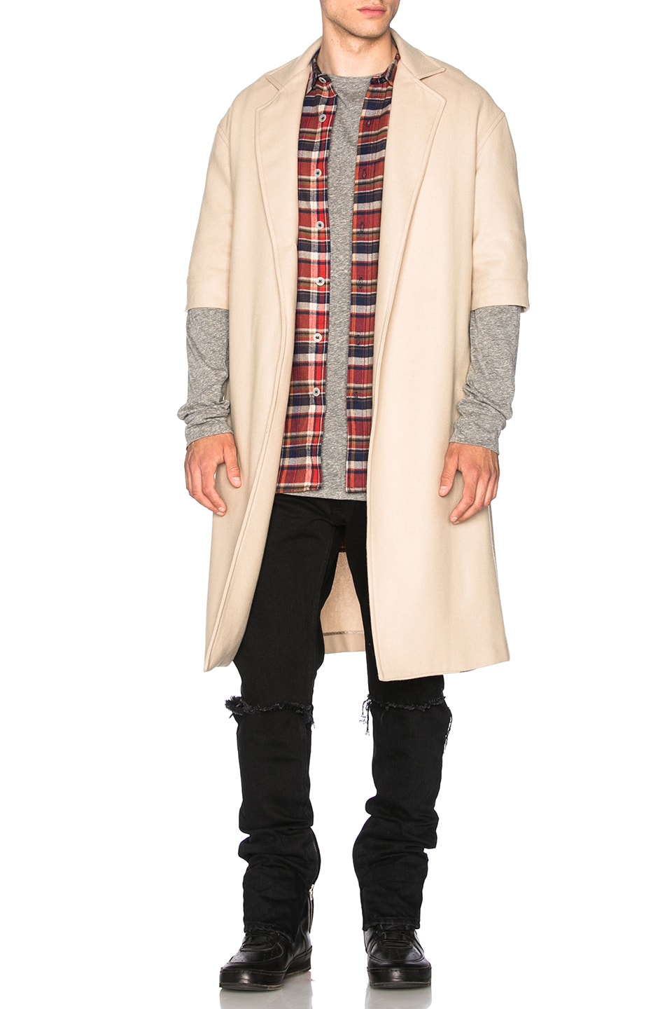 Image 1 of Fear of God Wool Overcoat in Camel