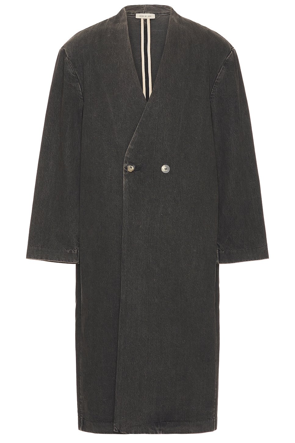 Image 1 of Fear of God Denim Duster in Vintage Black