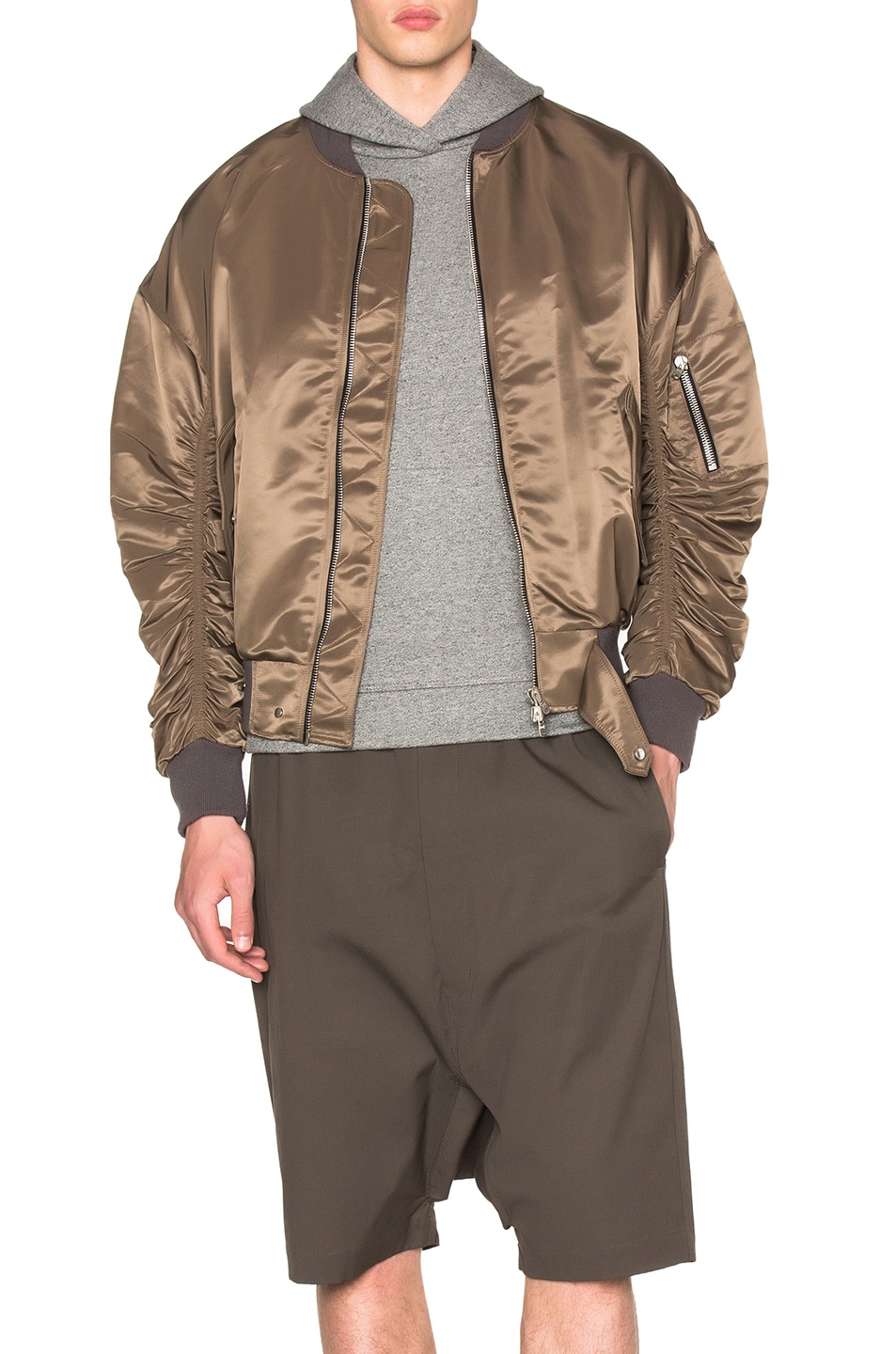 Image 1 of Fear of God Nylon Bomber Jacket in Brown