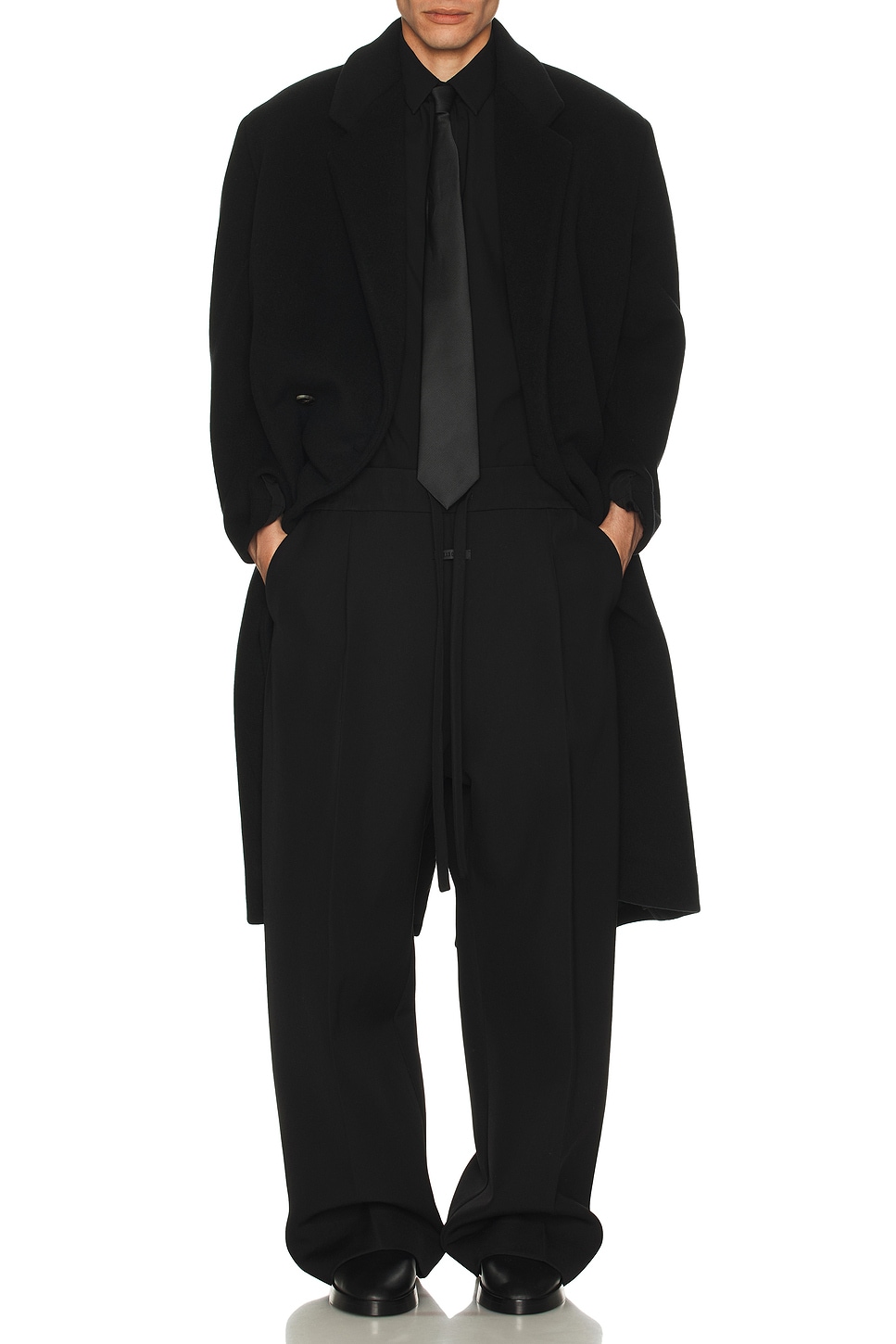 Image 1 of Fear of God Overcoat in Black