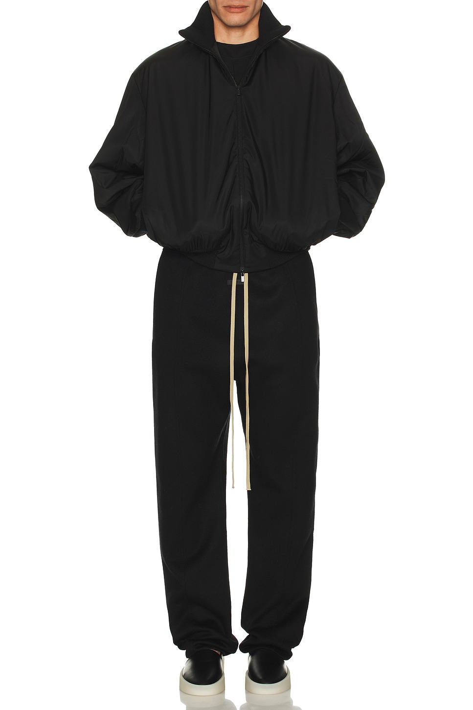 Image 1 of Fear of God High Neck Bomber Jacket in Black